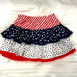 Patriotic USA 3 Tier Ruffle Skirt size:3T